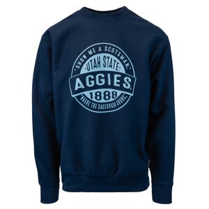 SWEATSHIRT CREW SHOW ME A SCOTSMAN UTAH STATE 1888 CIRCLE MV SPORT